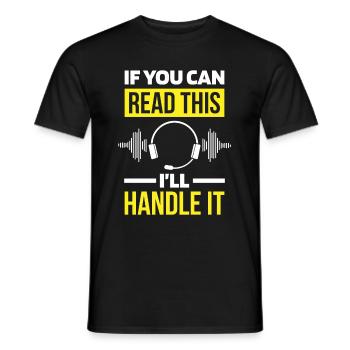 Emergency Call Control Center Operations Center - Men's T-Shirt - black - Front - AI Model Male 178 light (178cm)