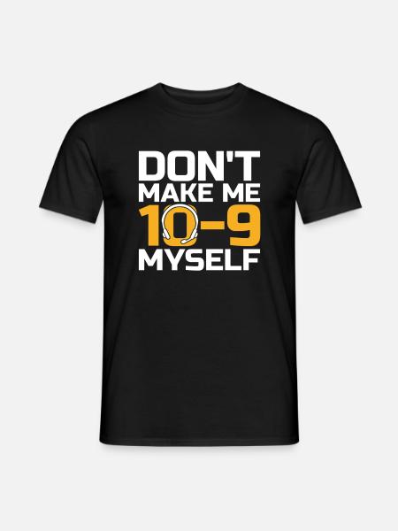 Notruf Leitstelle Einsatzzentrale - Männer T-Shirt - Schwarz