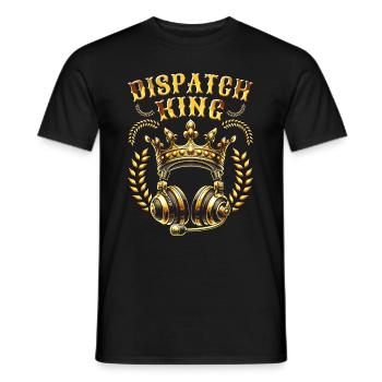 Notruf Leitstelle Einsatzzentrale - Männer T-Shirt - Schwarz - Vorne - AI Model Male 178 light (178cm)