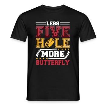 Eishockey Torwart - Männer T-Shirt - Schwarz - Vorne - AI Model Male 178 light (178cm)