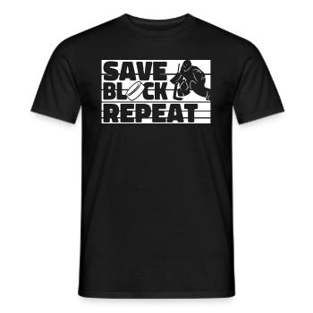 Eishockey Torwart - Männer T-Shirt - Schwarz - Vorne - AI Model Male 178 light (178cm)