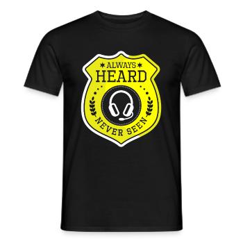 Notruf Leitstelle Einsatzzentrale - Männer T-Shirt - Schwarz - Vorne - AI Model Male 178 light (178cm)