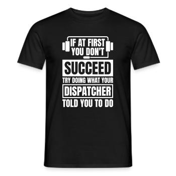 Notruf Leitstelle Einsatzzentrale - Männer T-Shirt - Schwarz - Vorne - AI Model Male 178 light (178cm)