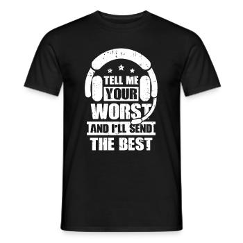 Emergency Call Control Center Operations Center - Men's T-Shirt - black - Front - AI Model Male 178 light (178cm)