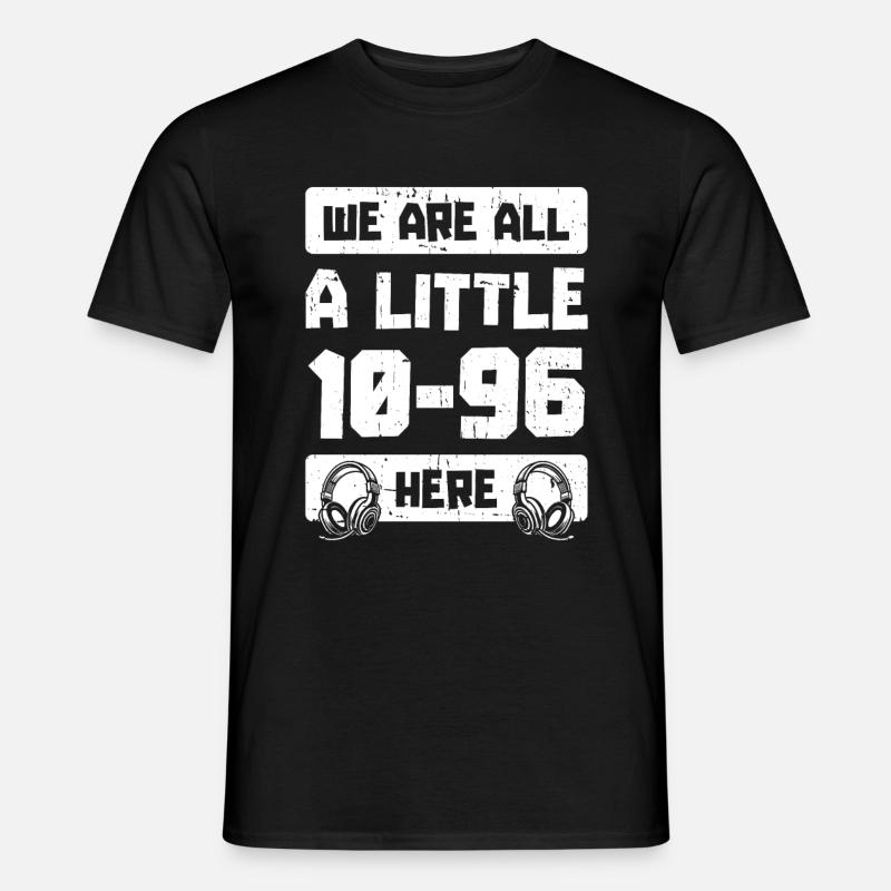 Notruf Leitstelle Einsatzzentrale - Männer T-Shirt - Schwarz