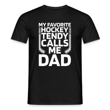 Eishockey Torwart - Männer T-Shirt - Schwarz - Vorne - AI Model Male 178 light (178cm)