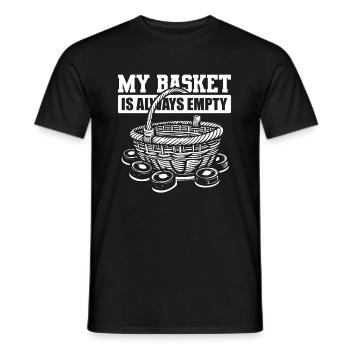 Hockey sur glace gardien de but Puck de gardien de but - T-shirt homme - noir - Devant - AI Model Male 178 light (178cm)