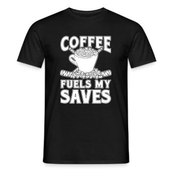 Eishockey Torwart Coffee - Männer T-Shirt - Schwarz - Vorne - AI Model Male 178 light (178cm)