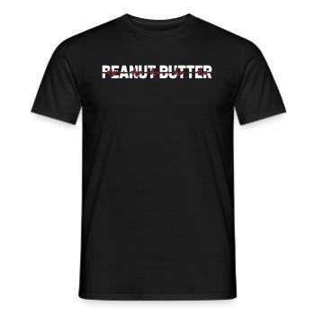 Beurre de cacahuète Ekg Heartbeat - T-shirt homme - noir - Devant - AI Model Male 178 light (178cm)