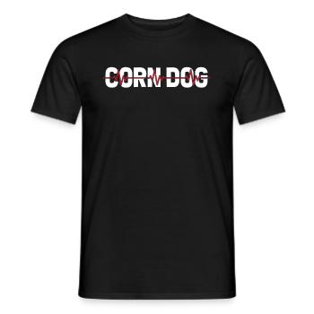 Chien de maïs Corndog Ekg Heartbeat - T-shirt homme - noir - Devant - AI Model Male 178 light (178cm)