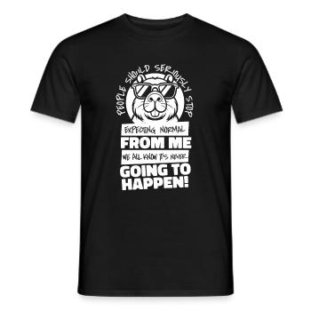 Capybara Wasserschwein - Männer T-Shirt - Schwarz - Vorne - AI Model Male 178 light (178cm)