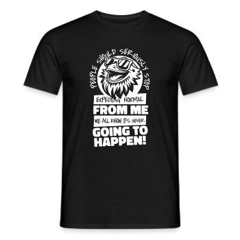 Bartagame Bearded Dragon - Men's T-Shirt - black - Front - AI Model Male 178 light (178cm)