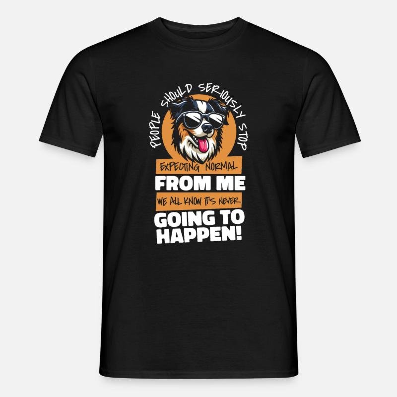 Australian Shepherd - Männer T-Shirt - Schwarz