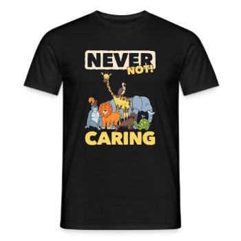 Gardien de zoo Gardien de zoo - T-shirt homme - noir - Devant - AI Model Male 178 light (178cm)