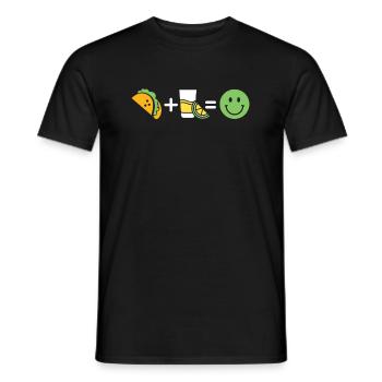 Tacos - Men's T-Shirt - black - Front - AI Model Male 178 light (178cm)