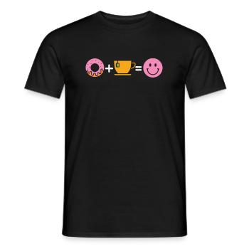Doughnut - Men's T-Shirt - black - Front - AI Model Male 178 light (178cm)