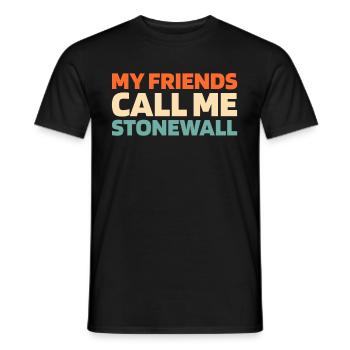 Eishockey Torwart Torwart - Männer T-Shirt - Schwarz - Vorne - AI Model Male 178 light (178cm)
