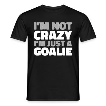 Eishockey Torwart - Männer T-Shirt - Schwarz - Vorne - AI Model Male 178 light (178cm)