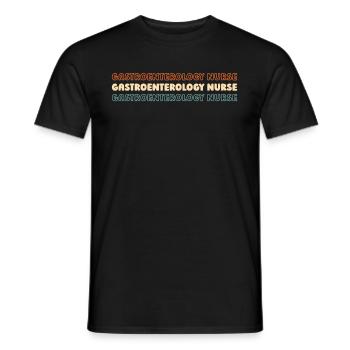 Krankenschwester Infirmière en gastro-entérologie - T-shirt homme - noir - Devant - AI Model Male 178 light (178cm)