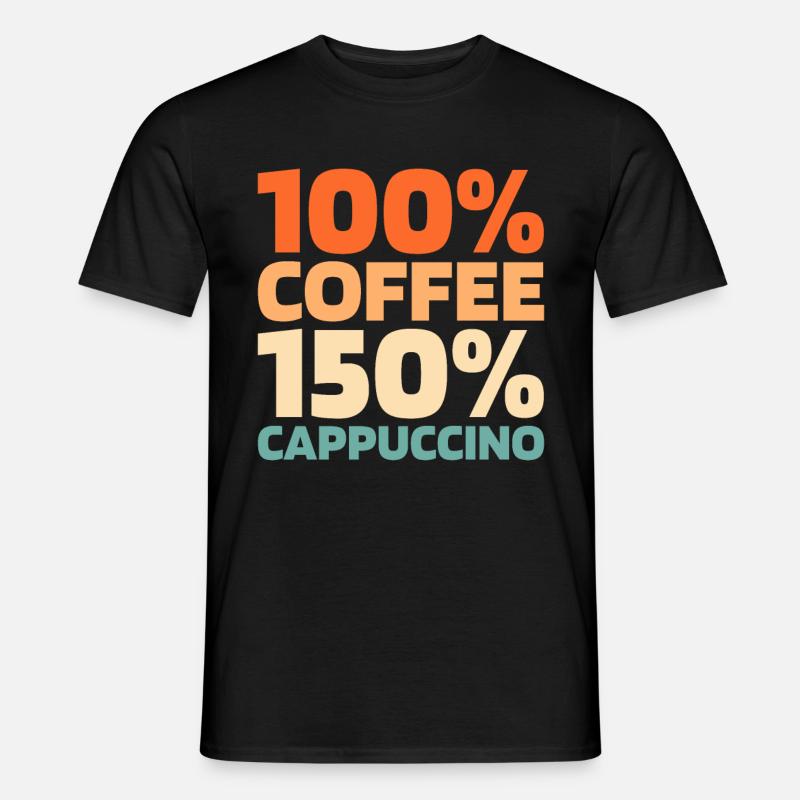Kaffee Cafe - Männer T-Shirt - Schwarz