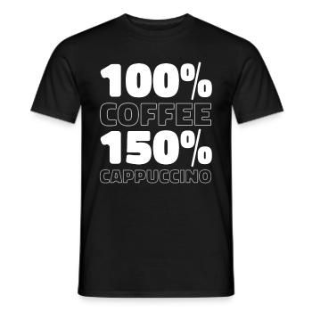 Kaffee Cafe - Männer T-Shirt - Schwarz - Vorne - AI Model Male 178 light (178cm)