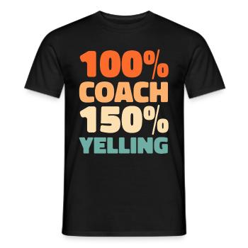 Fußballtrainer - Männer T-Shirt - Schwarz - Vorne - AI Model Male 178 light (178cm)