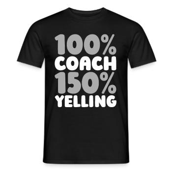 Fußballtrainer - Männer T-Shirt - Schwarz - Vorne - AI Model Male 178 light (178cm)