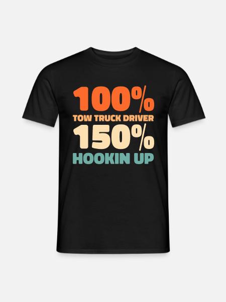 Abschleppdienst Abschlepper - Männer T-Shirt - Schwarz