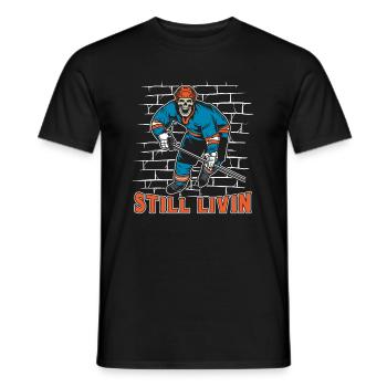 Hockey sur glace - T-shirt homme - noir - Devant - AI Model Male 178 light (178cm)