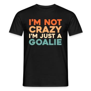 Gardien de but de hockey sur glace - T-shirt homme - noir - Devant - AI Model Male 178 light (178cm)
