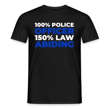 Feuerwehrmann - Männer T-Shirt - Schwarz - Vorne - AI Model Male 178 light (178cm)