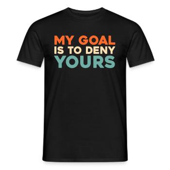 Eishockey Torwart - Männer T-Shirt - Schwarz - Vorne - AI Model Male 178 light (178cm)