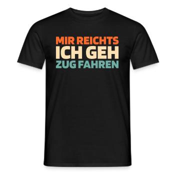 Lokführer Zugführer - Männer T-Shirt - Schwarz - Vorne - AI Model Male 178 light (178cm)