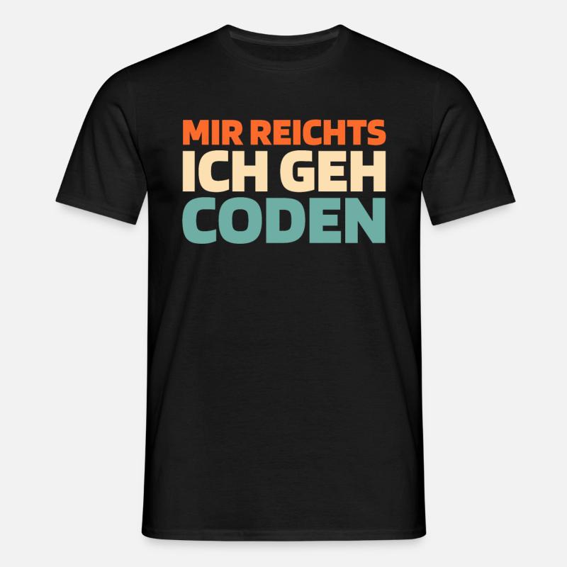 Entwickler Coder Programmierer - Männer T-Shirt - Schwarz