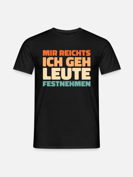 Policeman Police - Men's T-Shirt - black