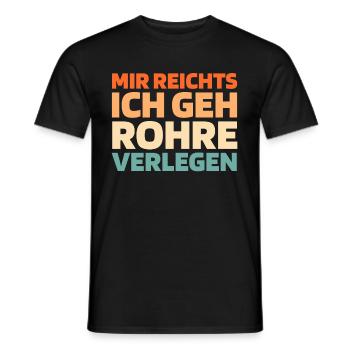 Plombier Plombier - T-shirt homme - noir - Devant - AI Model Male 178 light (178cm)