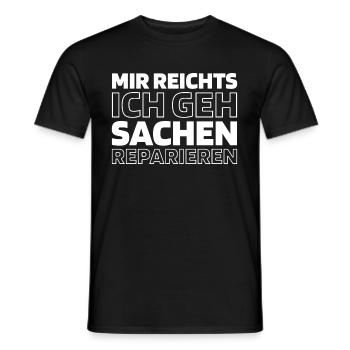 Mécanicien d’avion - T-shirt homme - noir - Devant - AI Model Male 178 light (178cm)