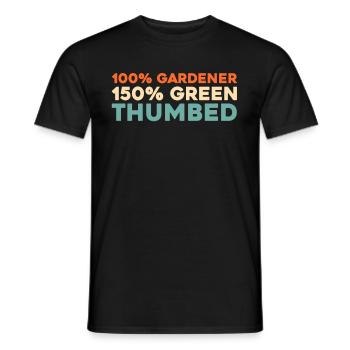 Hobby gardener garden - Men's T-Shirt - black - Front - AI Model Male 178 light (178cm)