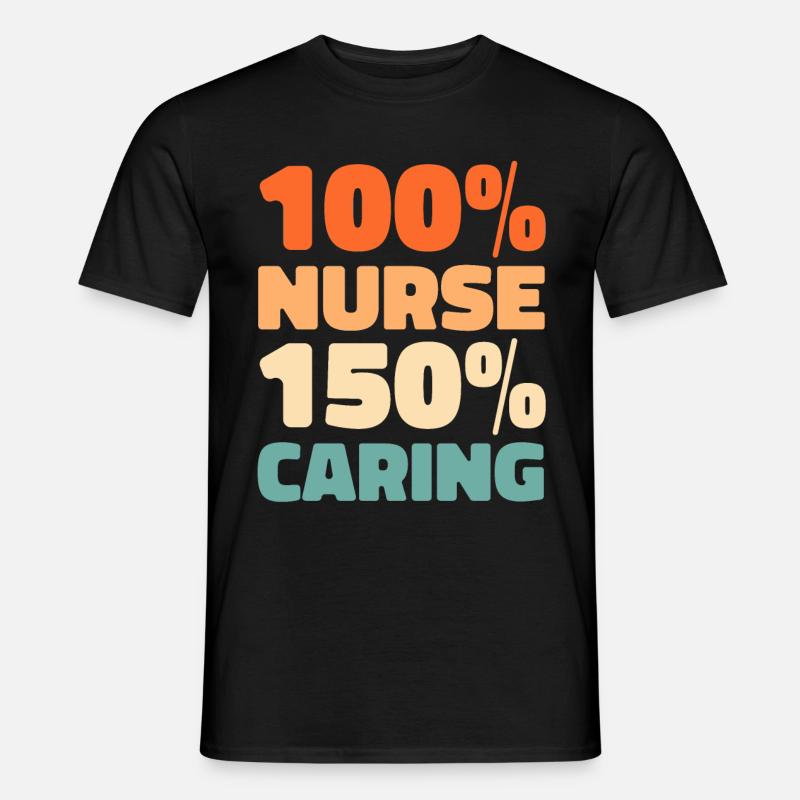 Krankenschwester - Männer T-Shirt - Schwarz