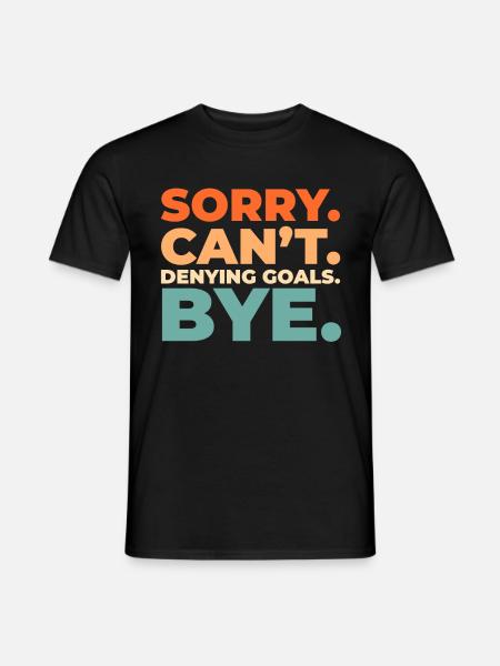 Eishockey Torwart - Männer T-Shirt - Schwarz