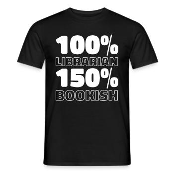 Librarian - Men's T-Shirt - black - Front - AI Model Male 178 light (178cm)