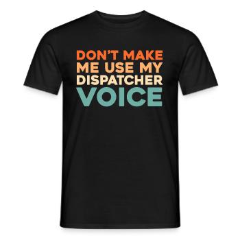 Emergency Call Control Center Operations Center - Men's T-Shirt - black - Front - AI Model Male 178 light (178cm)