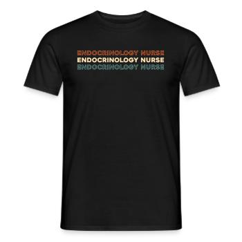 Infirmière en endocrinologie Krankenschwester - T-shirt homme - noir - Devant - AI Model Male 178 light (178cm)