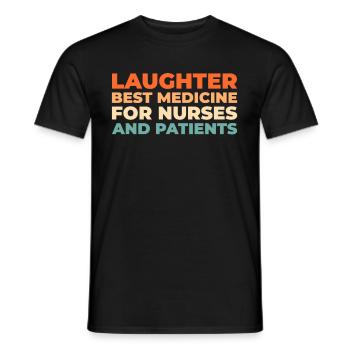 Krankenschwester - Männer T-Shirt - Schwarz - Vorne - AI Model Male 178 light (178cm)