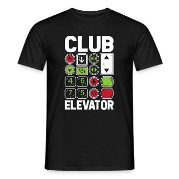 Fahrstuhl Aufzug Tasten - Männer T-Shirt - Schwarz - Vorne - AI Model Male 178 light (178cm)