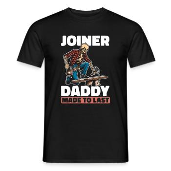 Tischler Schreiner Skelett Fathers Day Dad - Männer T-Shirt - Schwarz - Vorne - AI Model Male 178 light (178cm)
