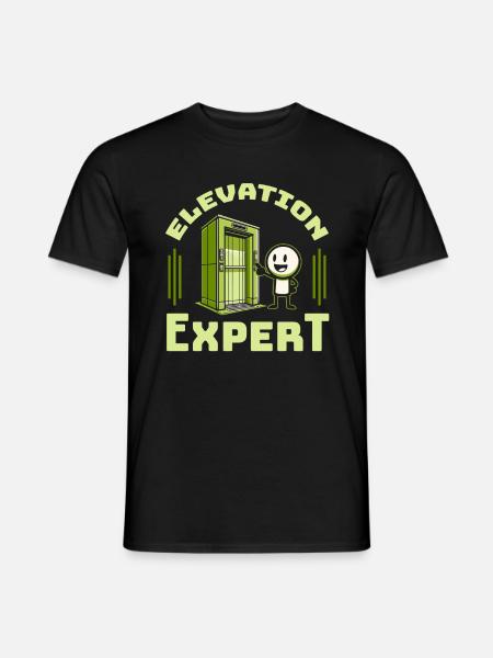 Elevator Elevator - Men's T-Shirt - black