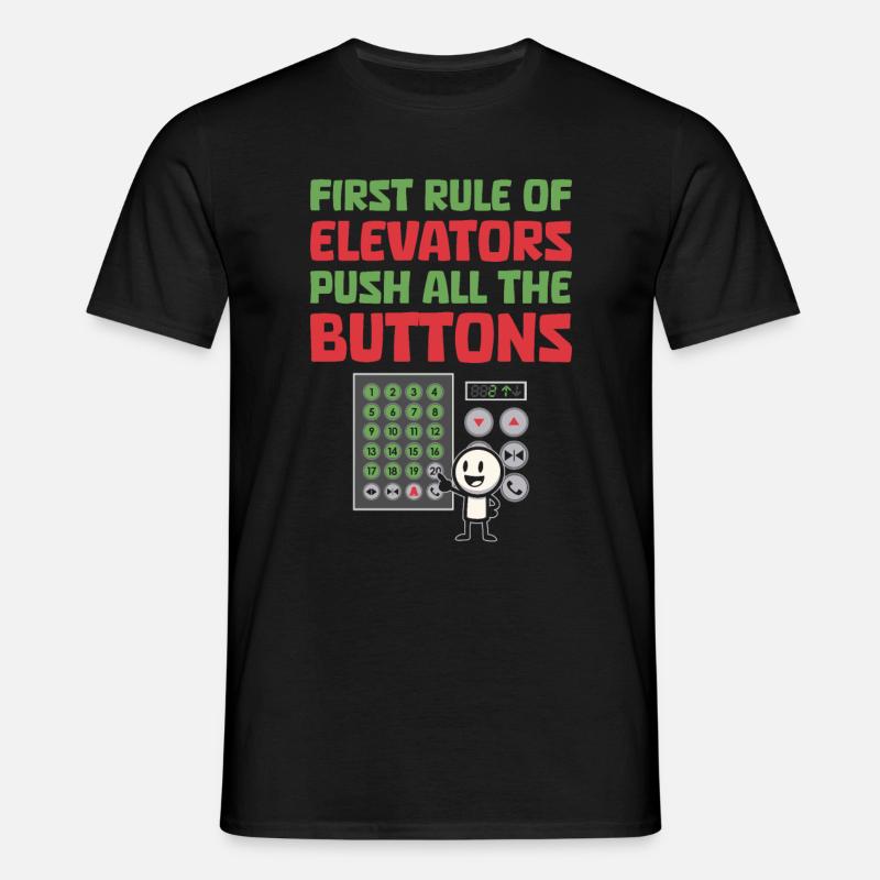 Elevator Elevator - Men's T-Shirt - black