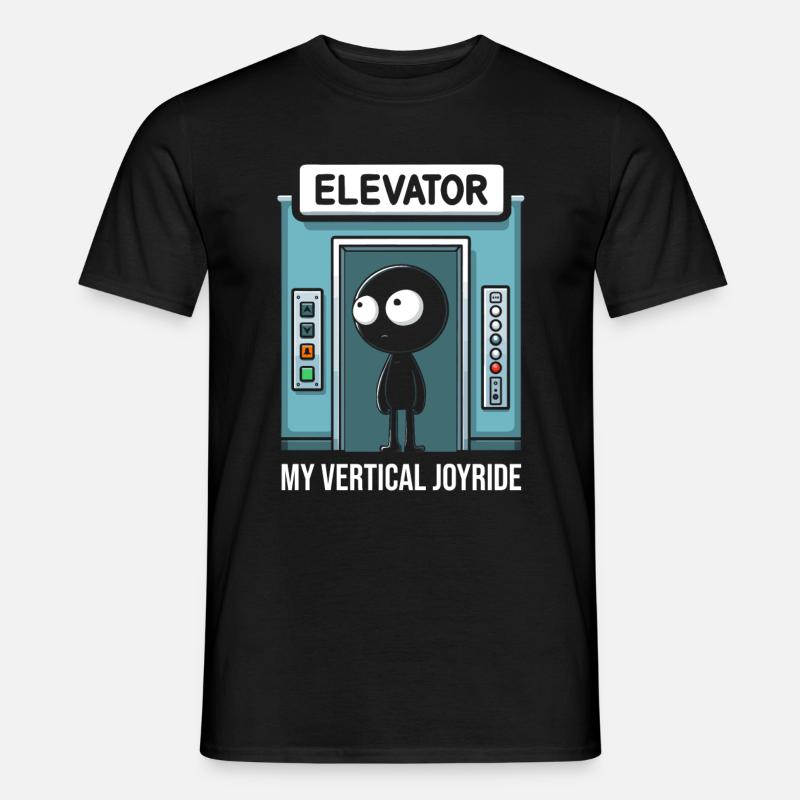Elevator Elevator - Men's T-shirt - black