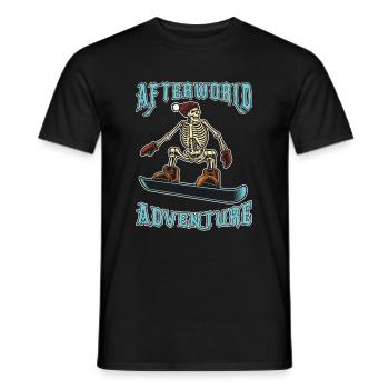 Snowboard Snowboarder Afterworld Adventure - Männer T-Shirt - Schwarz - Vorne - AI Model Male 178 light (178cm)